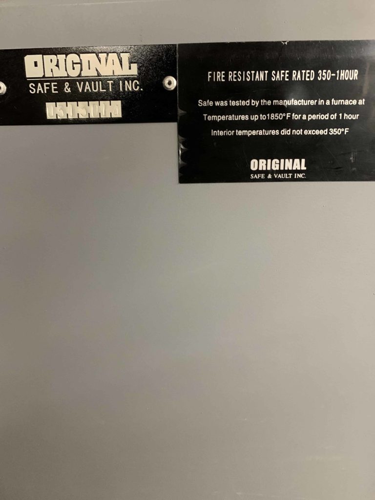 Original 1-Hour Fire Safe Model 1212
